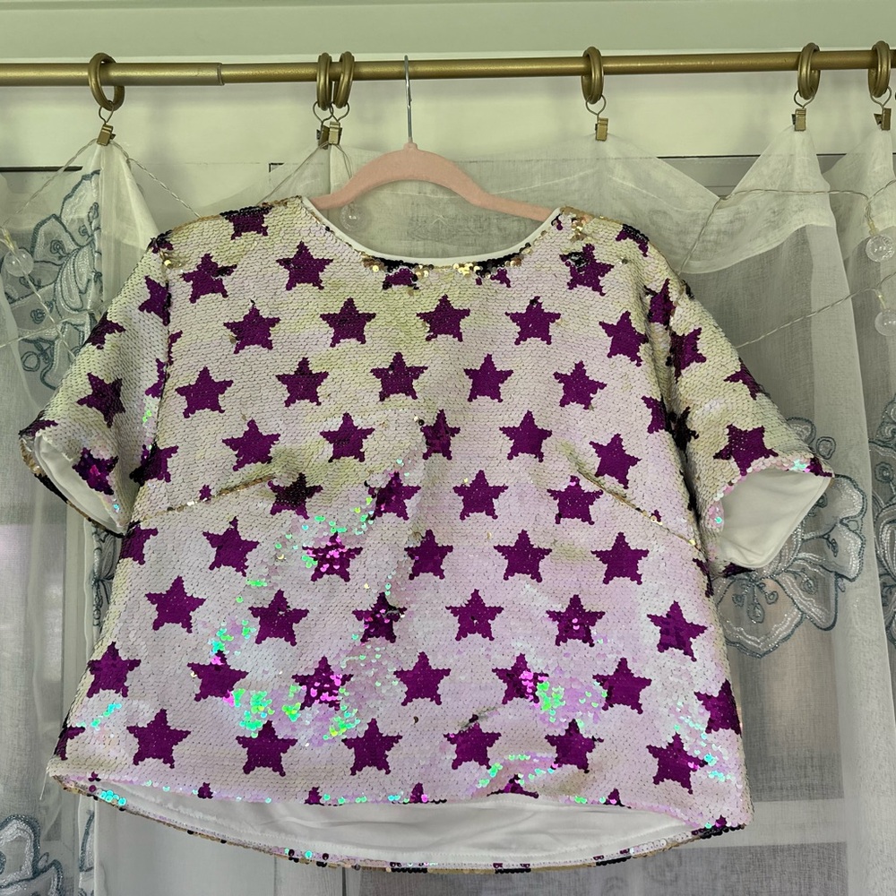 Sequin Crop Top